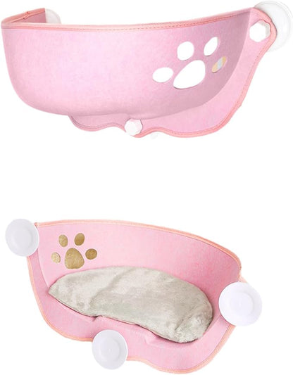 Window Hammock for Cats with Suction Cups Lounging Bed Perch Breathable Cloth Resting Bed Hammock