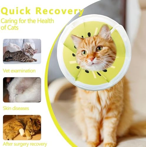 Soft Adjustable Cat Cone Collar, Comfortable Cat Recovery Collar - Image 4