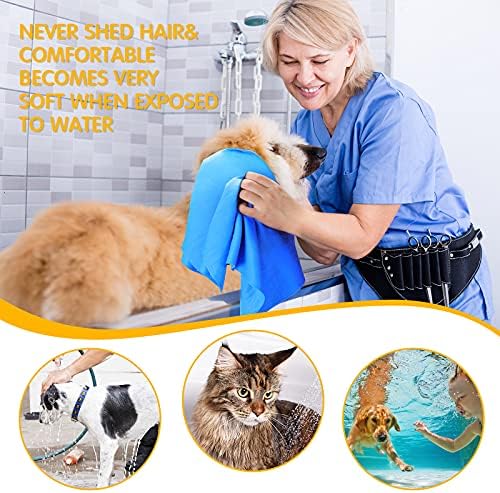 Tatuo 3 Pcs Pet Absorbent Dog Bath Towel for Drying Dogs 25.2 x 16.34 Inch - Image 5