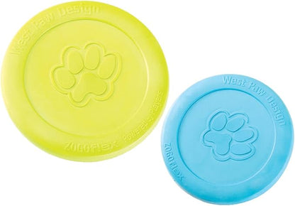 WEST PAW Zogoflex Zisc Dog Flying Disc, Durable Lightweight Frisbee for Dogs & Puppies, Floatable Fetch Toy, Doubles as Food or Water Bowl, Small, Granny Smith