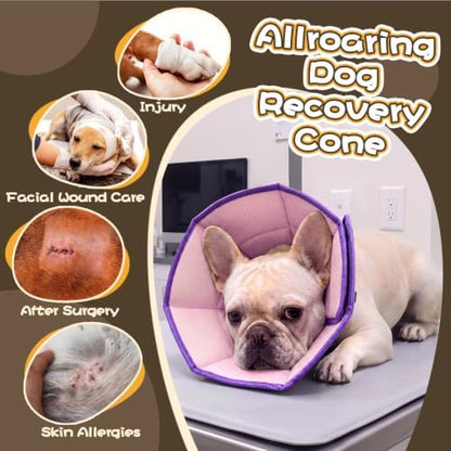 Allroaring Dog Cone Collar After Surgery, Adjustable Soft Recovery Cone - Image 5