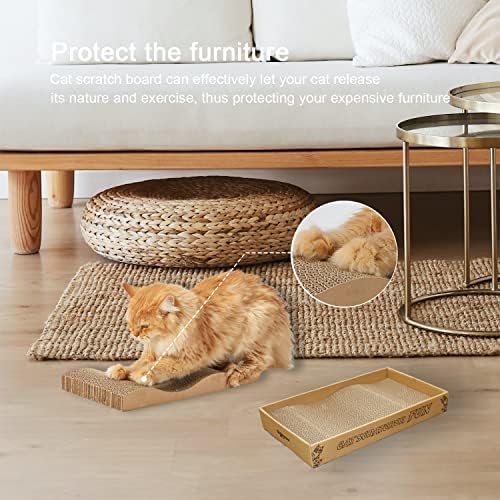 Cat Scratcher Pad Cardboard Scratch Box for Indoor Cats and Kittens - Image 2