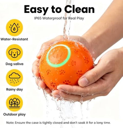 Interactive Dog toys, Smart Dog ball, E-TPU Material Automatic Moving, Bouncing, Vibrating ball Durable Duraspin Design for Aggressive Chewers.Keeps Dogs Busy and Entertained.Suitable for all dogs - Image 4