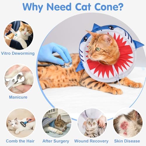 BEAUTYZOO Cat Cone Collars Soft, Cat Donut Recovery E Collar After Surgery - Image 4