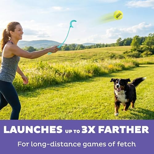 Outward Hound FlyFetch Launch-A-Ball Dog Ball Launcher Toy, 15.5", Medium - Image 4