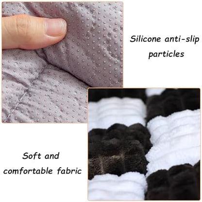 Dog Bed for Car, Backseat Pet Bed Mat, Dog Seat Cover for Car Back Seat, Non-Slip Travel Pet Mat, Fit for Backseat Extenders and Seat Covers (Black&White, 24.8x54inch) - Image 3