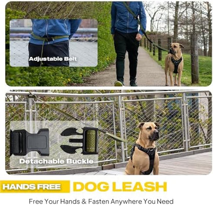 Fida 6-in-1 Hands Free Dog Leash Heavy Duty, Waist Corssbody Dog Leash - Image 3