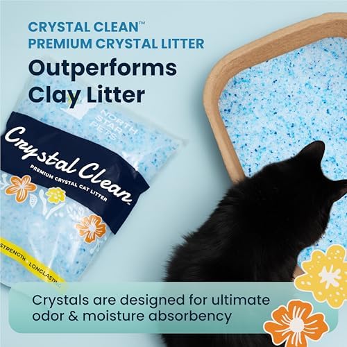 Crystal Clean Premium Fresh Scent Crystal Cat Litter with Odor Control (5X Faster), Best Lightweight, Non Clumping Kitty Litter to Absorb Urine, Dries Solid Waste (2X4.3 Lb Bags) - Image 4