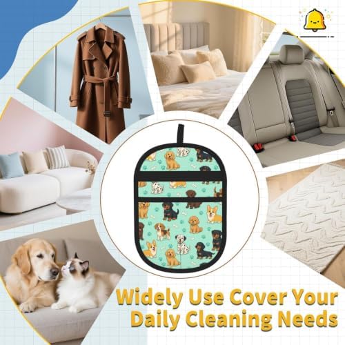 Cartoon Dogs Pet Hair Removal Glove Brush Pet Hair Remover Tool for Carpet - Image 7
