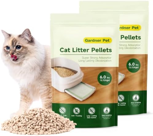 Gardner Pet Zeolite Cat Litter Pellets 12 Lbs (6 Lbs x 2 Pack) by GardnerPet