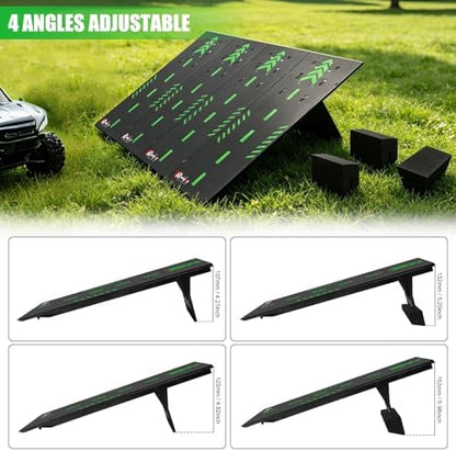 RC Car Jumping Ramp for 1/10 1/12 1/14 1/16 1/18 1/24 Scale, w/Foam Base - Image 3