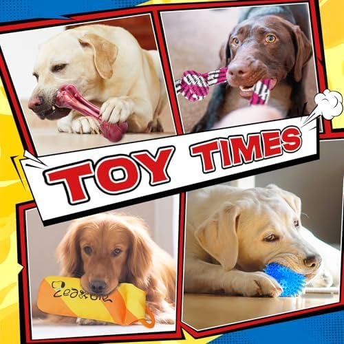 Zeaxuie 12-Pack Dog Toys for Aggressive Chewers,Dog Toys for Large Dogs - Image 6