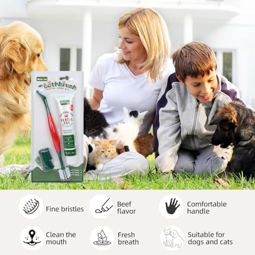 Dog Toothbrush and Toothpaste Kit Beef Dog Toothpaste(70g) - Image 5