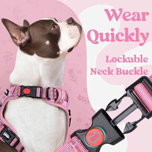 rabbitgoo Dog Harness Medium Sized, Updated Easy On & Off with 3 Buckles - Image 3