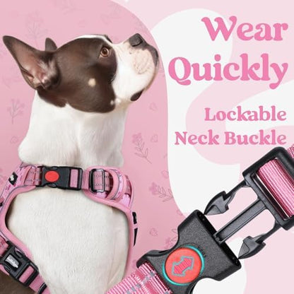 rabbitgoo Dog Harness Medium Sized, Updated Easy On & Off with 3 Buckles - Image 3
