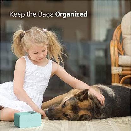 SVD.PET Dog Poop Bag Dispenser, Wall Mount Waste Bag Dispenser with Magnetic Lid Holds 8 Rolls of Waste Bags, Indoor/Outdoor Wall mount or Place on the Table (Spearmint, Dispenser only)) - Image 6