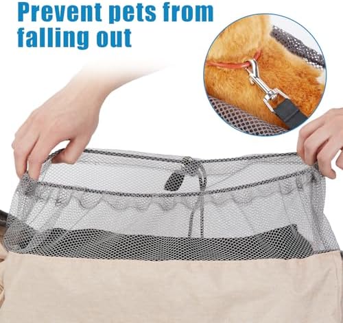 Ownpets XL Dog Sling 15-25lbs, Hands-Free Carrier with Bottom Support Pad - Image 5