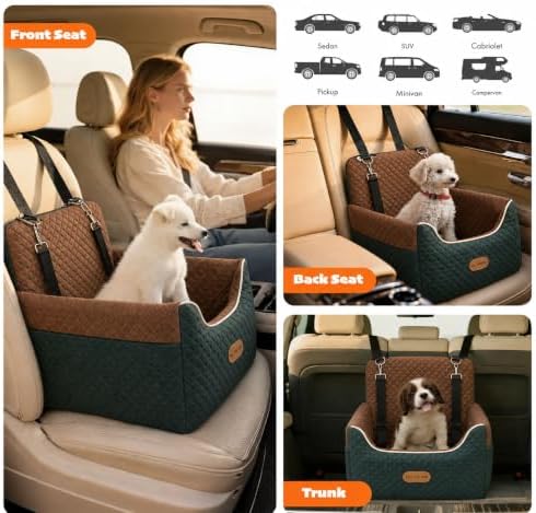 ALL GOOD PET SUPPLIES Dog Car Seat for Small/Medium Dogs Under 35lbs - Image 4