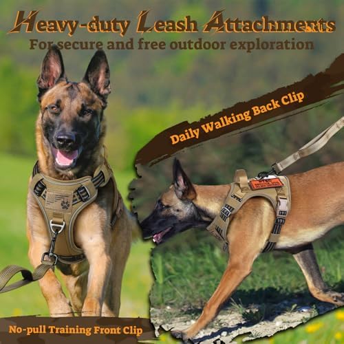 rabbitgoo Tactical Dog Harness Medium Sized, No Pull Service Pet Vest - Image 3