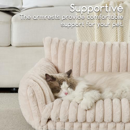 Hollypet Cat Bed Small Dog Orthopedic Couch Beds for Pets up to 20 lbs - Image 4