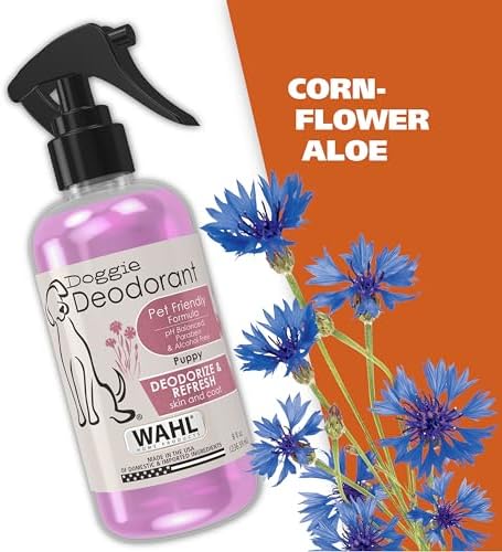Wahl USA Puppy Pet Deodorant Spray, Deodorizes Odors, Cornflower Aloe, 8 oz - Image 5