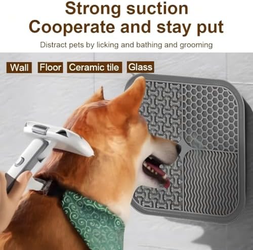 2-Pack Lick Mats for Dogs and Cats – 7.8" Silicone Slow Feeder with Strong Suction Cups, Non-Slip Anxiety Relief & Boredom Buster for Grooming, Peanut Butter Lick Pad | Dishwasher Safe - Image 5