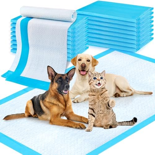 Puppy Pads Extra Large 36"x51" 40 Count, Pee Pads for Dogs & Cats, Disposable Thicken Pet Training Pads for Doggie Rabbits, Incontinence Underpads Ultra Absorbent & Quick-Dry, Leakproof Potty Pad by Unknown