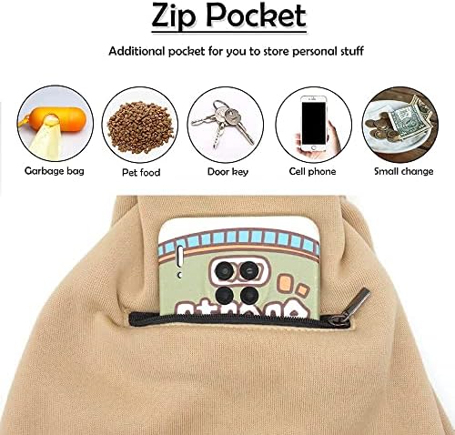 NATUYA Small Dog Carrier Sling Cat Sling,Adjustable Strap Hand Free Pet Puppy for Outdoor Traveling Subway (Apricot) - Image 5
