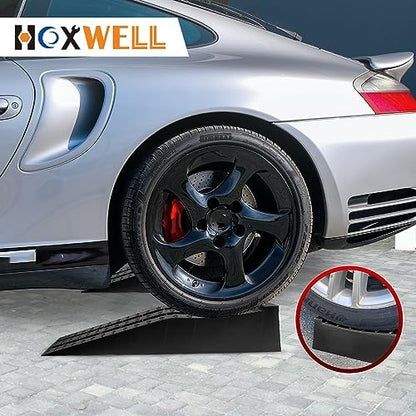 HOXWELL Portable Car Ramps for Oil Changes High Lift, Heavy Duty Low Profile Car Ramps for Jack Support, Vehicle Ramps for Garage, 31.5''x8.1''x4.9'', GVW 10000 LBS, 2PCS - Image 7