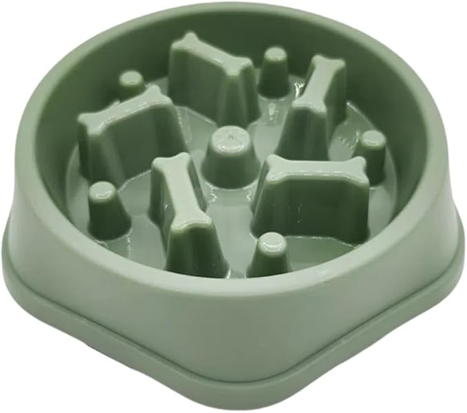 Slow Feeder Dog Bowls- Promote Healthy Eating Habits,Dog Puzzle Feeder,Anti-Gulping Puzzle Design for Small/Medium/Large Pets, Reduce Bloat & Improve Digestion (Green)