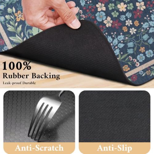 Dog Food Mat for Floors Waterproof Quick Dry Pet Placemat Cat Feeding Bowls Mats for Food and Water, Eco-Friendly Dog Accessories Diatomite Pets Supplies 12" X 20" - Image 4