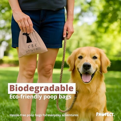 Pawfect Dog Poop Bags Rolls – Biodegradable Poop Bags, Compostable Dog Waste Bags, BPI Certified Pet Waste Bags, Unscented, Large, Puppy Poo, Earth Friendly, Bolsas Para Perros Popo (480 Counts) - Image 3