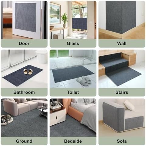 Cat Scratch Couch Furniture Protector Pad from Cat Claws, Grey, 39.3x15.8In - Image 6
