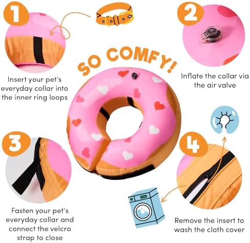 BENCMATE Inflatable Dog Cone Collar Alternative After Surgery Small - Image 2