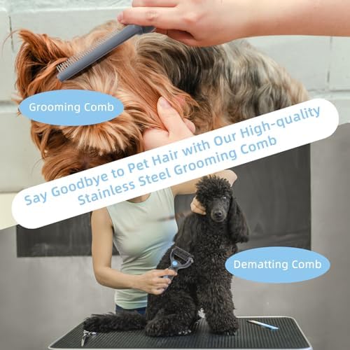 Wisedog Dog Grooming Kit, Upgraded Blue, 7PCS - Image 3