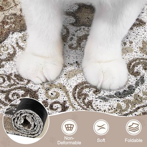 Unicorn Catcher 24"x15" Cat Litter Mat Non-Slip Washable Litter Box Mat - Image 5