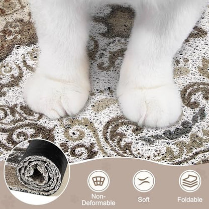 Unicorn Catcher 24"x15" Cat Litter Mat Non-Slip Washable Litter Box Mat - Image 5