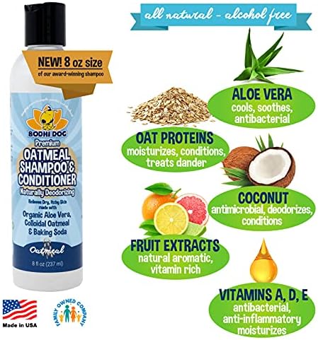 Bodhi Dog Baby Powder Scented Cat & Dog Cologne 4oz + Oatmeal Dog Shampoo & Conditioner for Pet Grooming 8oz | Moisturizing Shampoo for Sensitive Skin | Grooming Bundle - Image 6