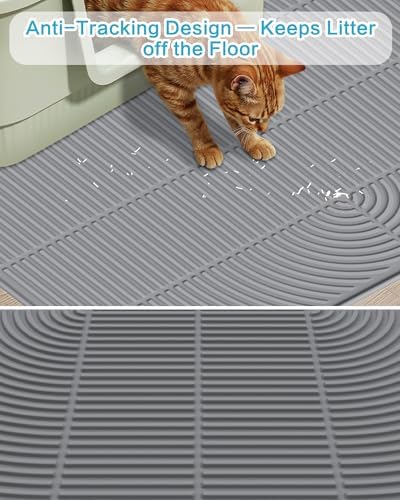 Extra Large Cat Litter Mat XL, 47" x 35", Silicone Waterproof - Image 4