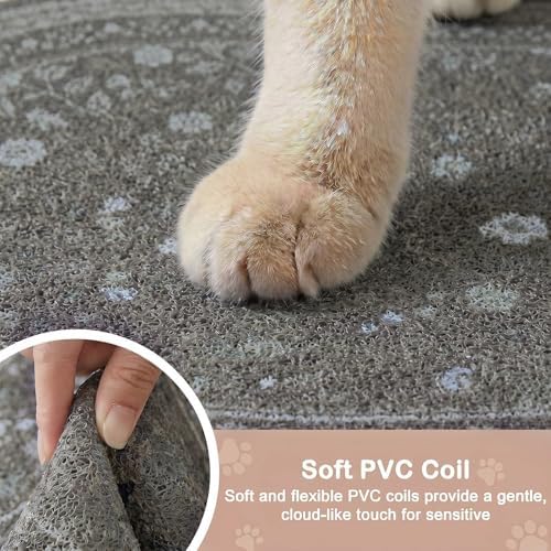 Bienbee Cat Litter Mat, 33" x 22" Dense Trapping Mesh for Litter Boxes - Image 4