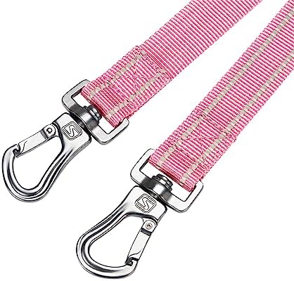 EXCELLENT ELITE SPANKER 5FT Reflective Double Dog Leash for Two Dogs 1" W - Image 6