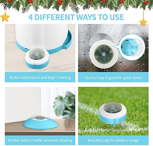PETGEEK Dog Treat Dispenser with Button, Automatic Dog Feeder with Remote Control and Dual Power Supply, Dogs Puzzle Toys and Interactive Pet Stimulation Toys for Indoor/Outdoor Play (Blue) - Image 5