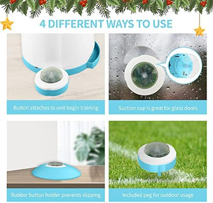 PETGEEK Dog Treat Dispenser with Button, Automatic Dog Feeder with Remote Control and Dual Power Supply, Dogs Puzzle Toys and Interactive Pet Stimulation Toys for Indoor/Outdoor Play (Blue) - Image 5