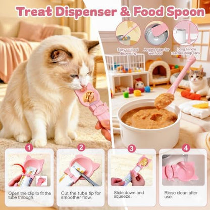 AZY 3-Piece Slow Feeder Cat Bowl Set with Strong Suction Cups - Image 4