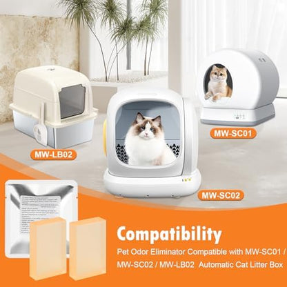 12 Pack Deodorizer Gel Refill for Meowant Self-Cleaning Cat Litter Box - Image 2