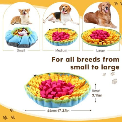 Snuffle Mat for Dogs & Cats, Adjustable Puzzle Toy Slow Feeder - Image 3