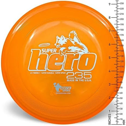 Hero Disc USA Superhero 235 K9 Candy Plastic Dog Disc, Outdoor Dog Toy and Pet Disc, Puncture Resistant Dog Flying Disc (Pink) - Image 2
