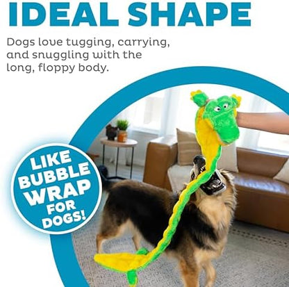 Outward Hound Squeaker Matz Plush Gator Dog Toy, 32 Squeakers, XXL, 52" - Image 3