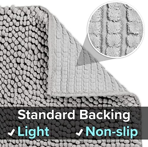 CatGuru Cat Litter Mat, Medium, Extra Large, XXL, Waterproof Litter Box Mat, Non Slip Kitty Litter Mat, Machine Washable Litter Trapping Mat, Soft Litter Tray, Cat Stuff (XL, Grey/Standard) - Image 3