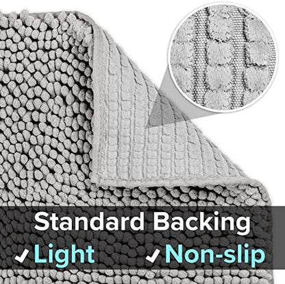 CatGuru Cat Litter Mat, Medium, Extra Large, XXL, Waterproof Litter Box Mat, Non Slip Kitty Litter Mat, Machine Washable Litter Trapping Mat, Soft Litter Tray, Cat Stuff (Medium, Grey/Standard) - Image 3